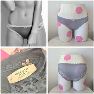 Victoria's Secret VTG Dream Cheekini Bikini Panty NWT Nylon Lace Bow Satin Y2K